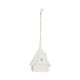 Hanger, porselein, vakwerkhuis, wit