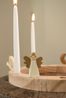 Stekers voor jaarring, hout, kerst, set van 4