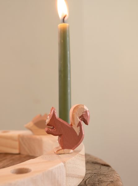 Stekers voor jaarring, hout, herfst, set van 4