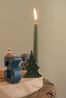 Stekers voor jaarring, hout, kerstmis, set van 4