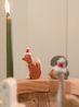 Stekers voor jaarring, hout, kerstmis, set van 4