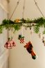 Hangers, hout, set van 4 (duif,muis,cadeau en sneeuwpop)