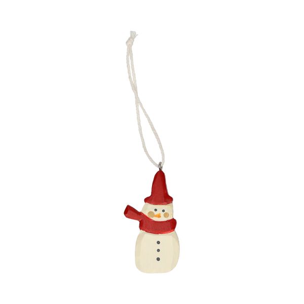 Hangers, hout, set van 4 (duif,muis,cadeau en sneeuwpop)
