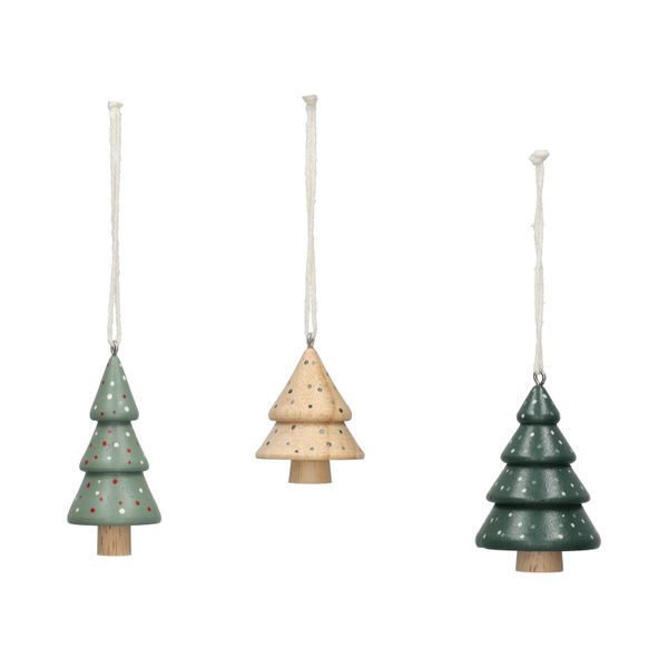 Hangers, hout, set van 3 bomen
