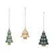 Hangers, hout, set van 3 bomen