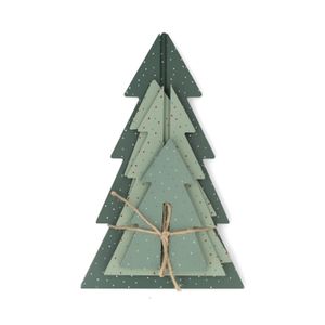 DIY kerstbomen 3D, hout, set van 3