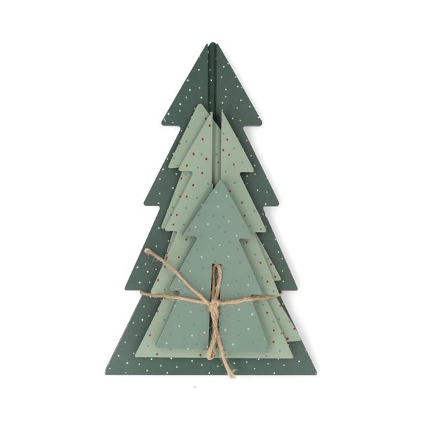 DIY kerstbomen 3D, hout, set van 3