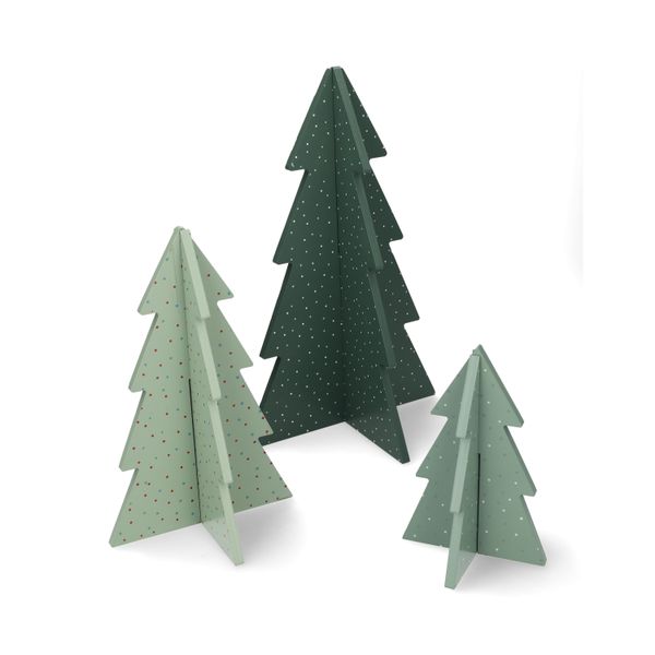 DIY kerstbomen 3D, hout, set van 3