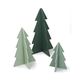 DIY kerstbomen 3D, hout, set van 3