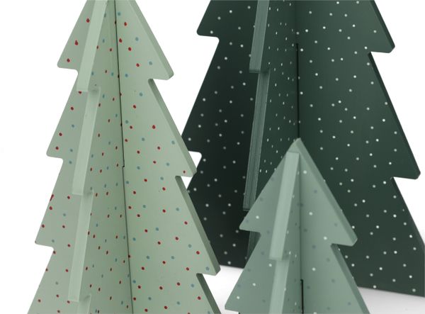 DIY kerstbomen 3D, hout, set van 3