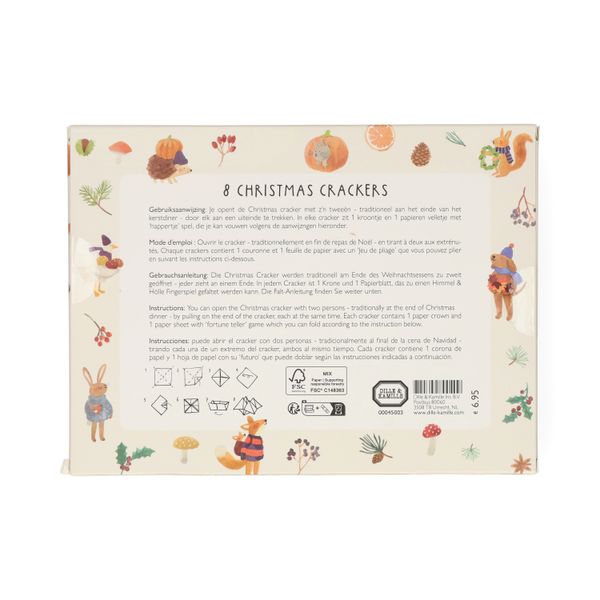 Christmas crackers, bosvondsten, 8 stuks