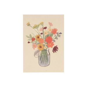 Karte, Blumen im Weckglas