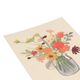 Kaart, bloemen in weckpot