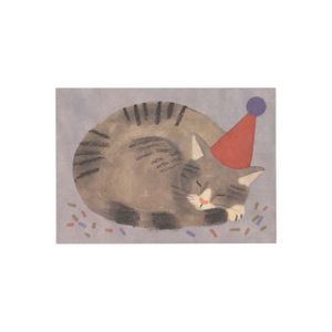 Karte, Katze mit Hut