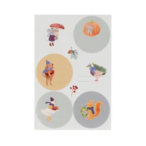 Stickers, bosvondsten, 36 stuks