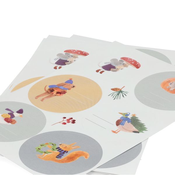 Stickers, bosvondsten, 36 stuks