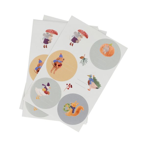 Stickers, bosvondsten, 36 stuks
