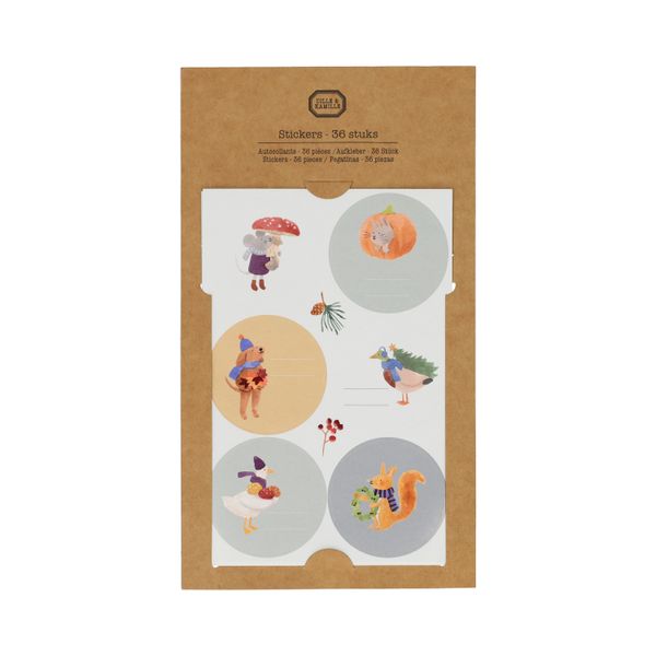 Stickers, bosvondsten, 36 stuks