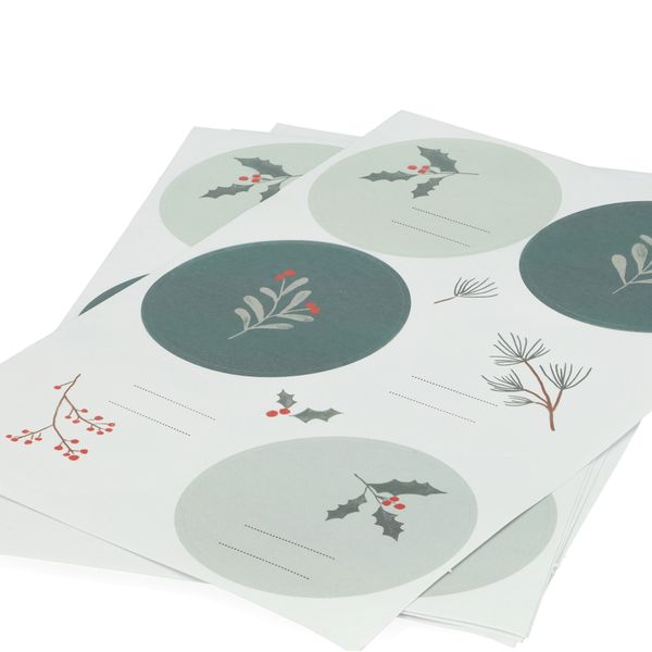 Stickers, kersttakjes, 36 stuks
