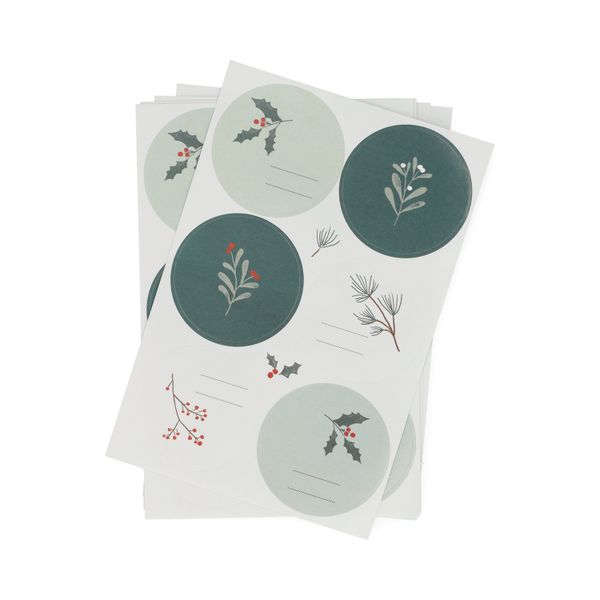 Stickers, kersttakjes, 36 stuks