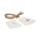 Cadeaulabels met kersttakjes, papier, 10 stuks