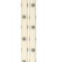 Dinerkaarsen, blauwe bloemen, 25 cm, set van 2