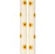 Dinerkaars, gele bloemen, 25 cm, set van 2