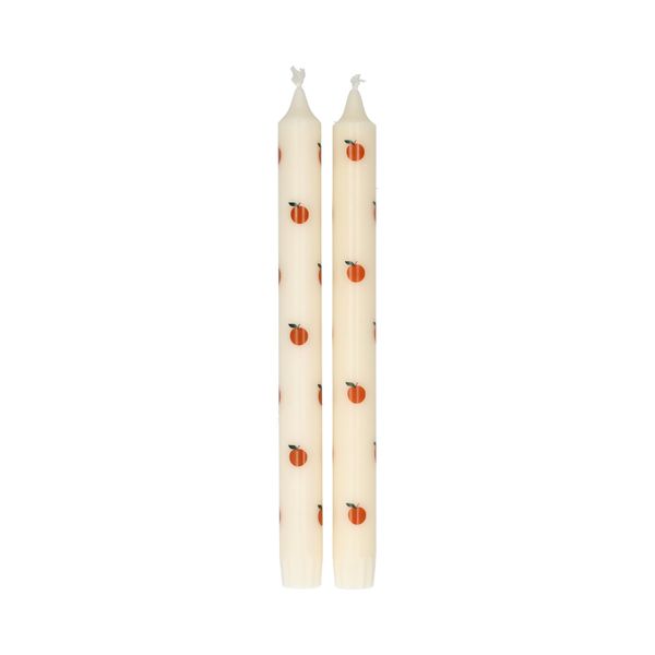Dinerkaars, sinaasappels, 25 cm, set van 2