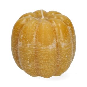 Bougie, citrouille, jaune, Ø 8 x 6,5 cm