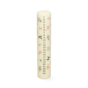 Bougie de l'Avent, brindilles de Noël, Ø5 x 25 cm Bougie de l'Avent, brindilles de Noël, Ø5 x 25 cm