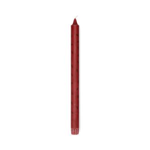 Stabkerze, rot, Zweige, 30 cm