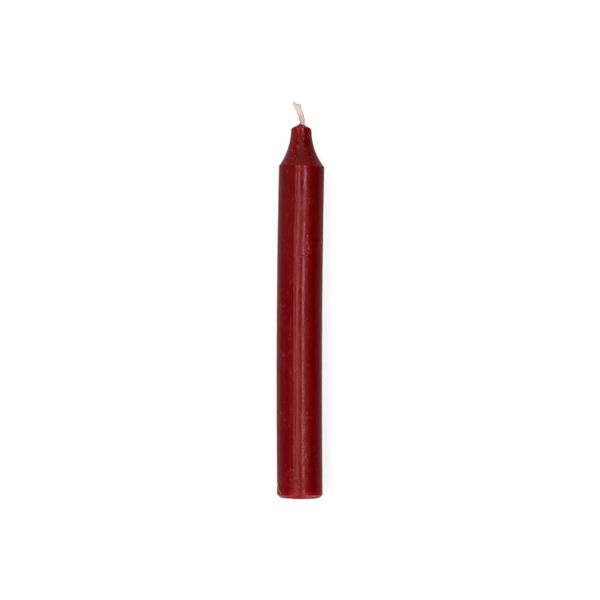 Bougie de table, bordeaux, 18 cm