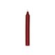 Bougie de table, bordeaux, 18 cm