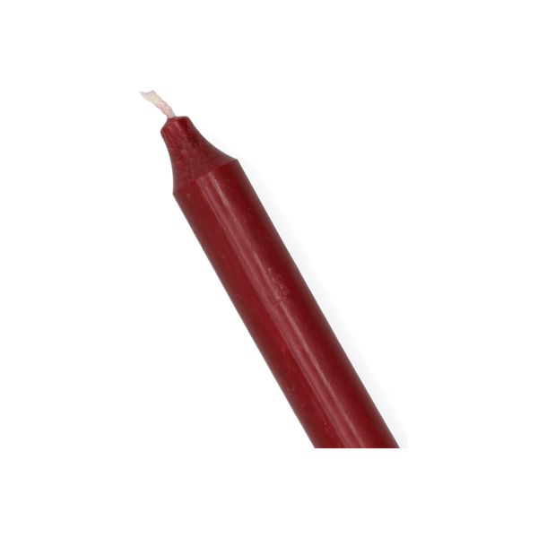 Bougie de table, bordeaux, 18 cm