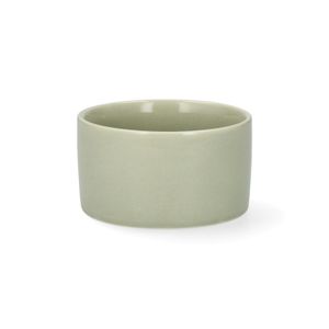 Ikebana schaal, porselein, licht groen, Ø10 cm