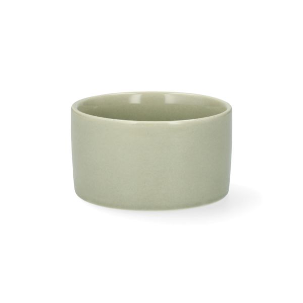 Ikebana schaal, porselein, licht groen, Ø10 cm