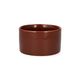 Ikebana schaal, porselein, roodbruin, Ø10 cm