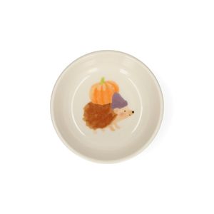 Coupelle, grès, hérisson avec citrouille, Ø9 cm