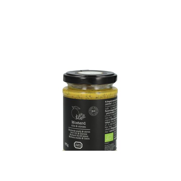 Moutarde à l'aneth et au citron, biologique, 195 g