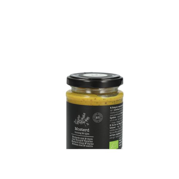 Moutarde miel et thym, biologique, 195 g