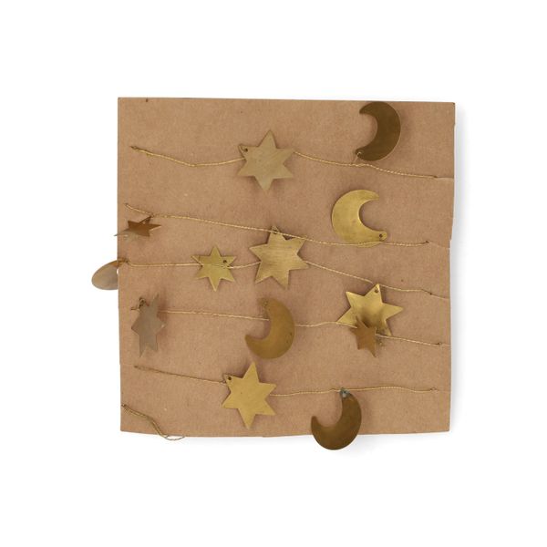 Slinger, brass, ster en maan, 150 cm