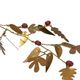 Hanger met kraaltjes en blaadjes, brass, 25 cm