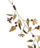 Hanger met kraaltjes en blaadjes, brass, 25 cm