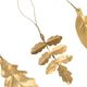 Hangers, brass, blaadjes, set van 3