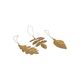 Hangers, brass, blaadjes, set van 3