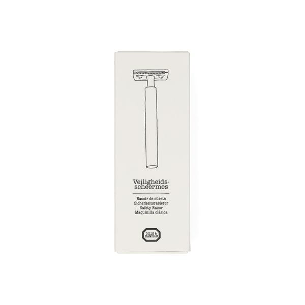 Safety razor inclusief 10 mesjes, rvs