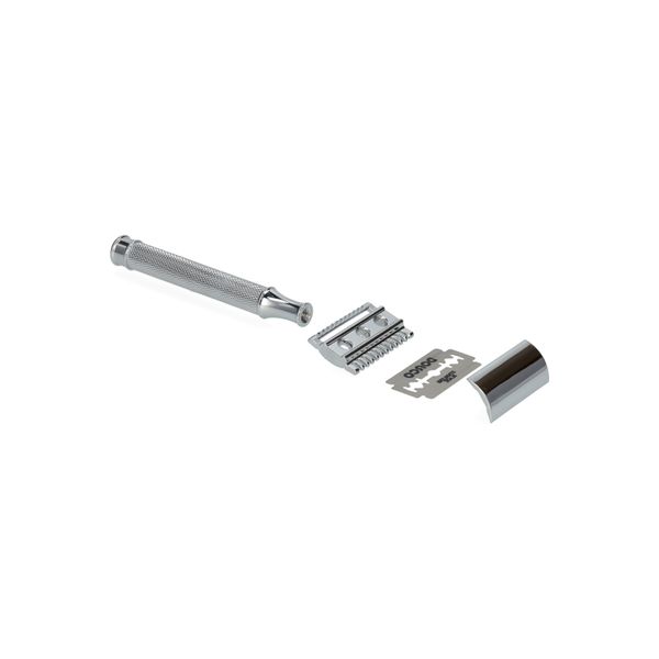 Safety razor inclusief 10 mesjes, rvs
