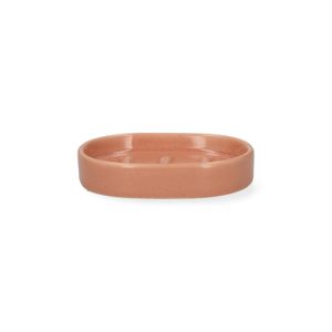 Porte-savon, céramique, rose terracotta, 7,8 cm x 5,8 cm