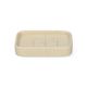Zeepbakje, keramiek, beige spikkel, 8,4 cm x 6,4 cm