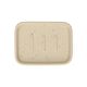 Zeepbakje, keramiek, beige spikkel, 8,4 cm x 6,4 cm